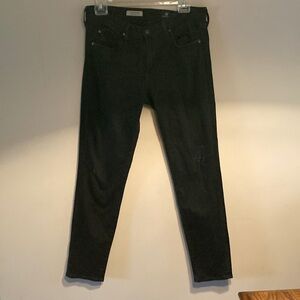 AG Stevie ankle jean black distressed 29R